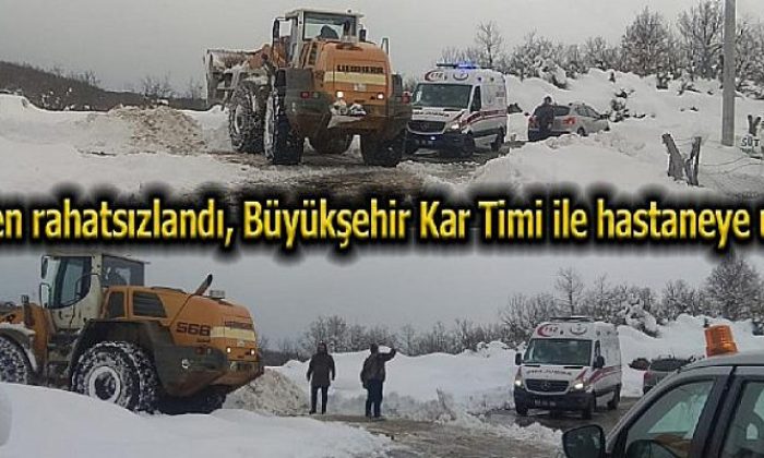 Büyükşehir Kar Timi’nden hayati müdahale