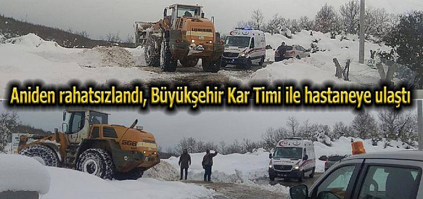 Büyükşehir Kar Timi’nden hayati müdahale
