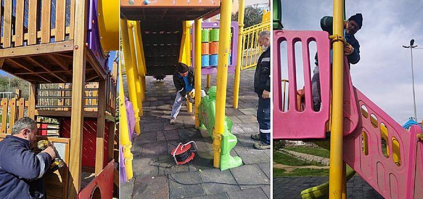 Gebze ve Darıca’da oyun gruplarının onarımı yapıldı
