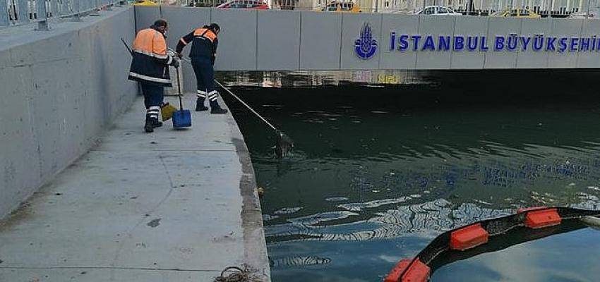 İBB, Kurbağalıdere’deki kirliliği temizledi