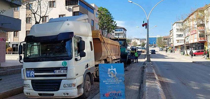 Körfez Akşemsettin Caddesi asfaltlandı