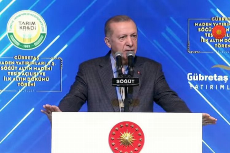 Cumhurbaşkanı Erdoğan Bilecik’te… Altın Madeni Tesisi açılış merasiminde konuşuyor (CANLI)