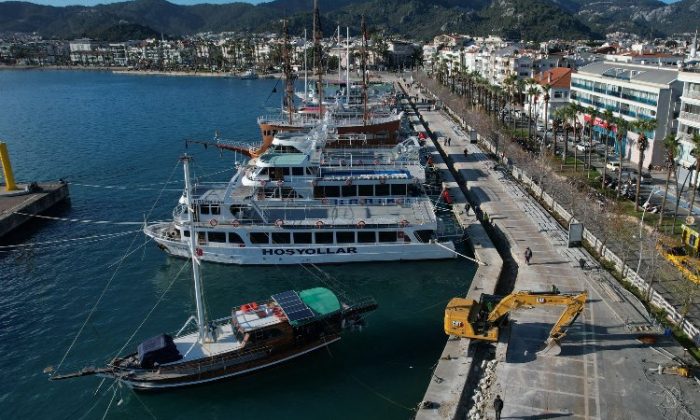 Marmaris Limanı yenilenen yüzüyle hizmet verecek
