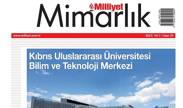 Milliyet Mimarlık Mecmuası’nın Ocak sayısının kapağını Kıbrıs Memleketler arası Üniversitesi Bilim ve Teknoloji Merkezi süslüyor!