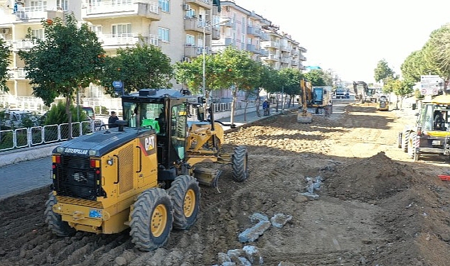 Aydın Büyükşehir Belediyesi Yol Üretim Çalışmalarını Tüm Süratiyle Sürdürüyor
