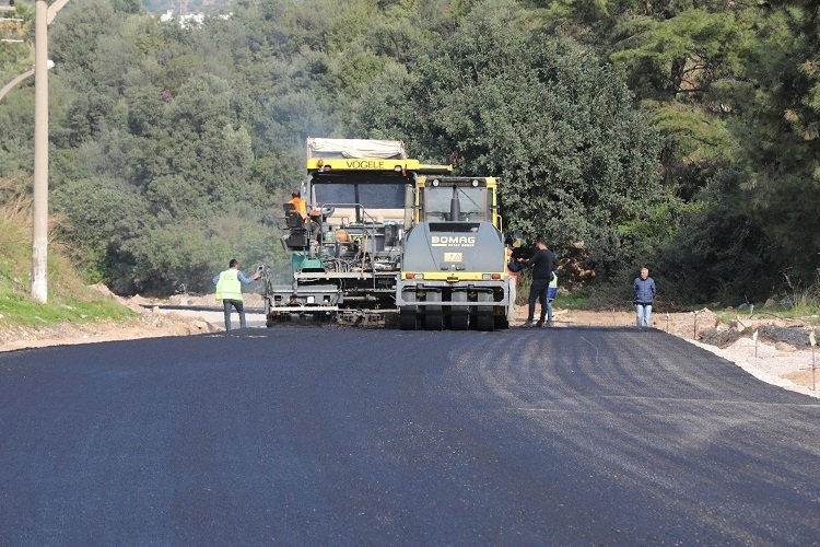 Bodrum’da asfalt çalışması sürüyor