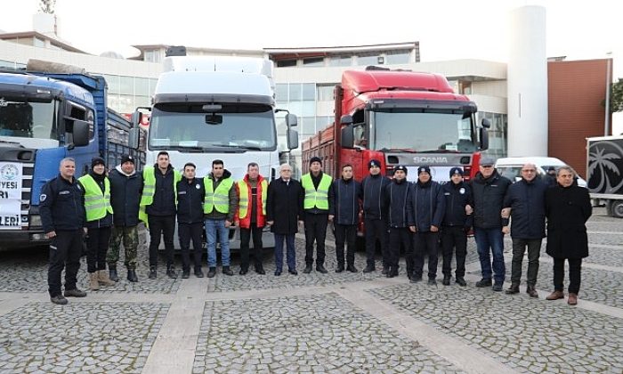 Burhaniye’den Sarsıntı Bölgesine Yardımlar Devam Ediyor