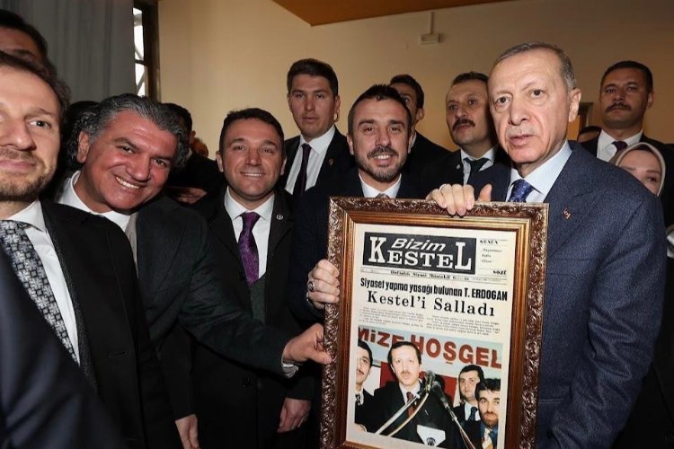 Bursa Kestel’den Cumhurbaşkanı Erdoğan’a manalı ikram