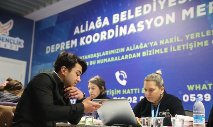 İzmir Aliağa Belediyesi depremzedeler için koordine oldu