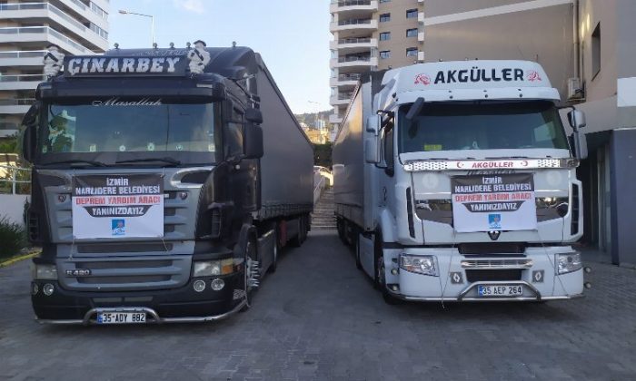 İzmir Narlıdere afet bölgesine dayanağını kesmedi