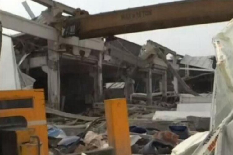 Kahramanmaraş’ta metal fabrikası çöktü… Yaralılar var