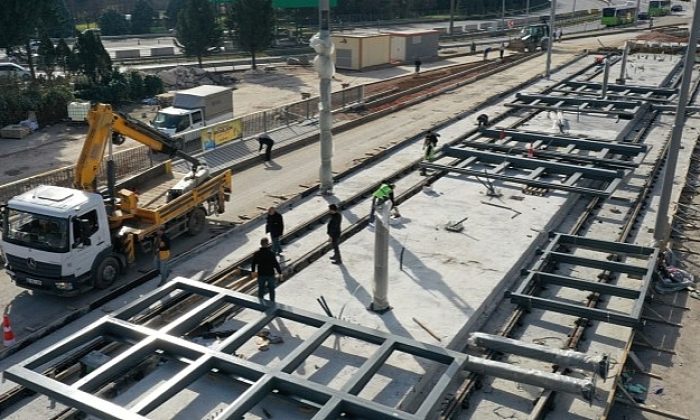 Kuruçeşme’de ray imalatı devam ediyor