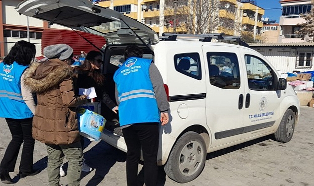 Milas Belediyesi, Hem Sarsıntı Bölgesindeki Hem de Milas’taki Depremzedeler İçin Çalışmalarını Sürdürüyor