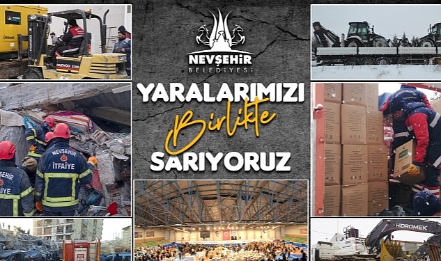 Nevşehir Belediyesi Zelzele Bölgesi İçin Tüm İmkanlarını Seferber Etti