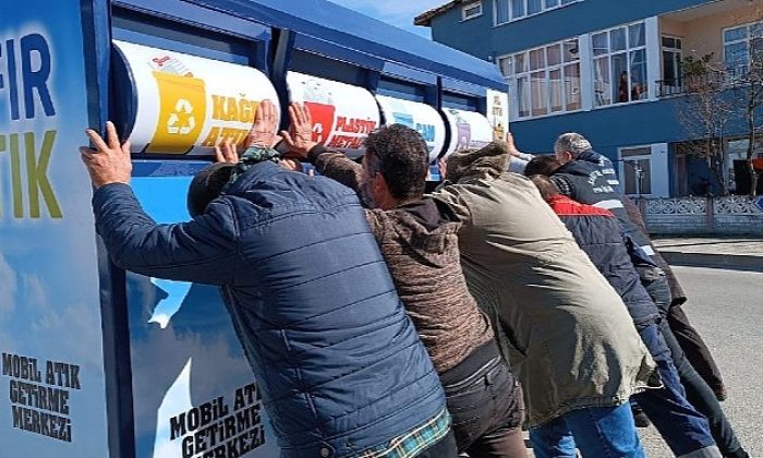 Saray Belediyesi’nden 3 Mahalleye Taşınabilir Atık Getirme Merkezi