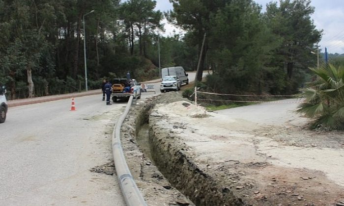 Tekirova’da oteller bölgesinin içme suyu hattı yenileniyor