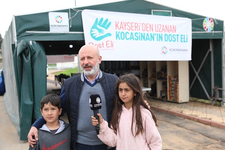 Kayseri Kocasinan’dan depremzedeler için Sosyal Market