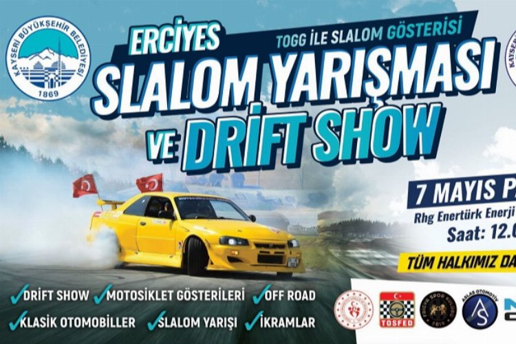 Kayseri Büyükşehir ve Melikgazi’den slalom yarışması